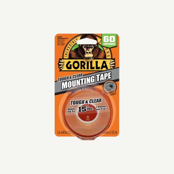 Gorilla Mounting Tape Tough & Clear