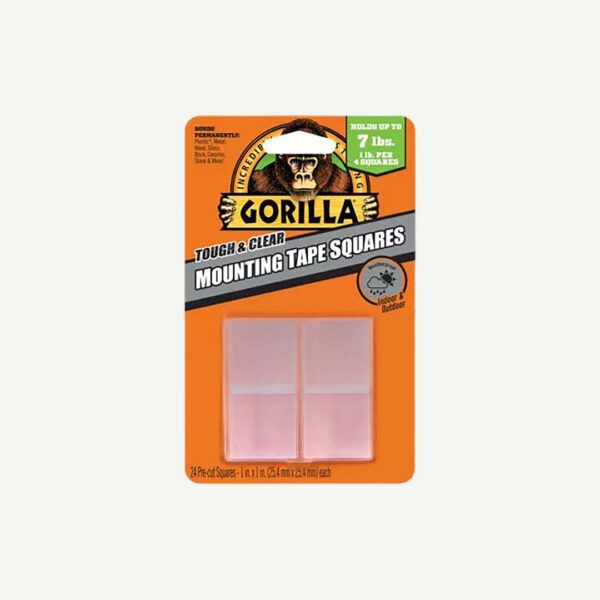 Gorilla Clear Mounting Tape Squares 24Pk