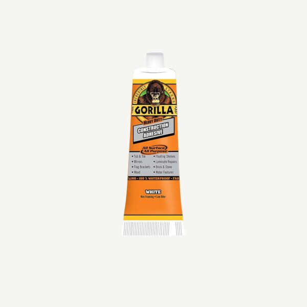 Gorilla Construction Adhesive  Heavy Duty Tube 2.5 Oz
