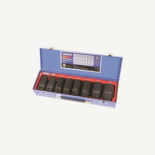 Kincrome Socket Deep Impact 8Pcs/ Set - 3/4" Met Kin-K2080