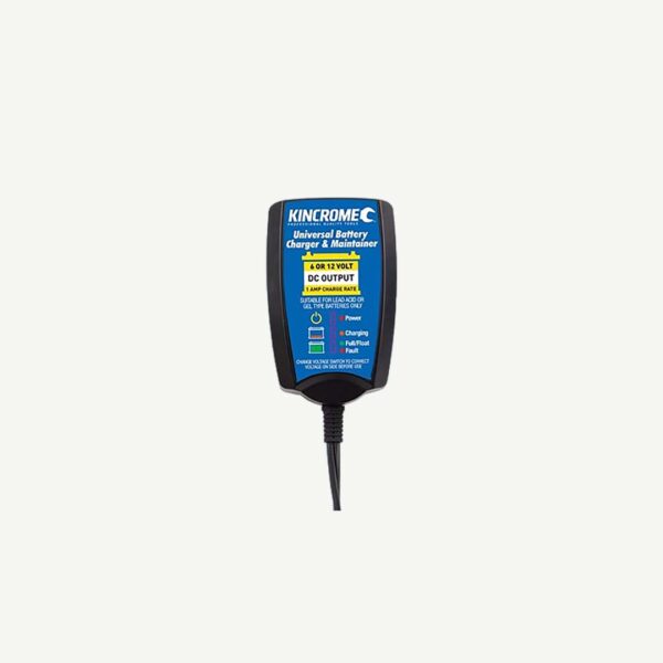 Kincrome 6V 12V 1A Battery Charger Kin-Kp87001