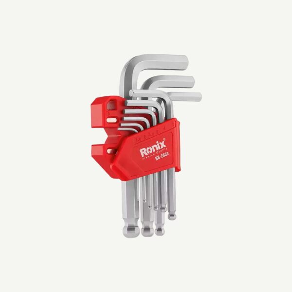 Ronix - 9Pcs Magnetic Hex Key 1.5Mm-10Mm [Rh2033]