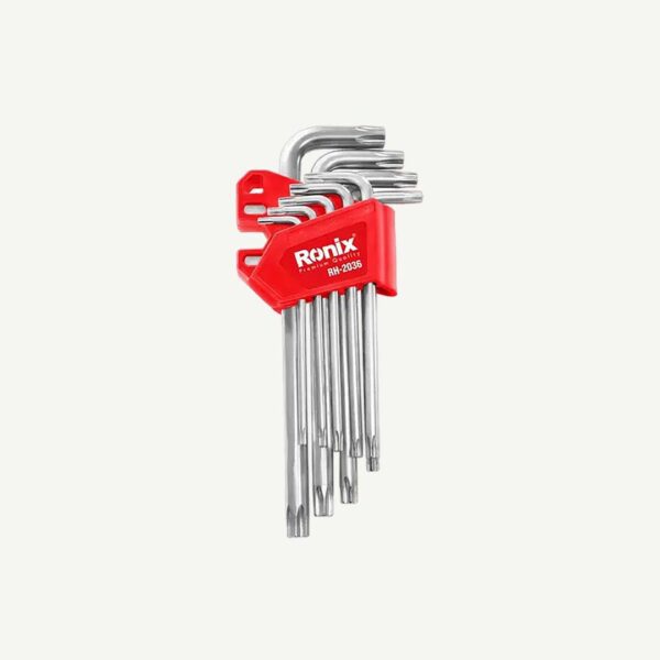 Ronix - 9Pcs Magnetic Torx Key Set T10-T50 [Rh2036]