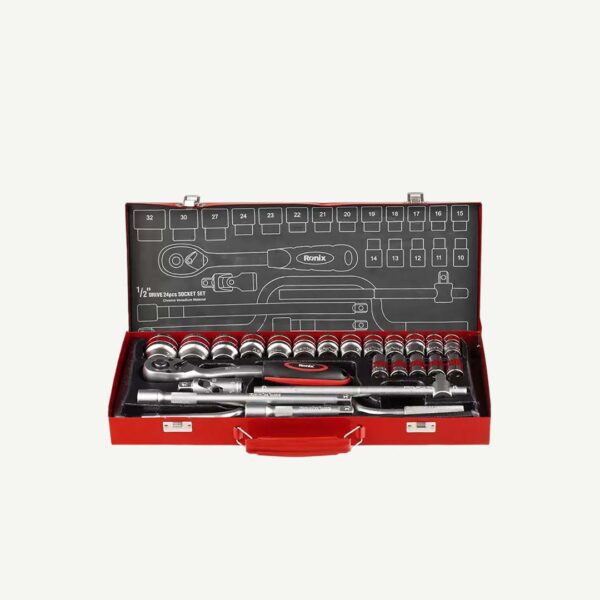 Ronix - 24Pcs 1/2"Drive 10-32Mm Socket Set [Rh2644]