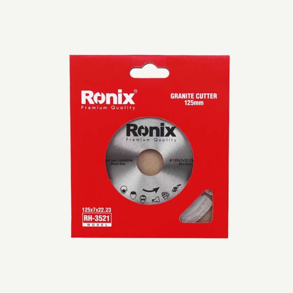 Ronix - Blade Diamond Cutting Disc 125Mm X Dry 7 X 22.23 [Rh3521]