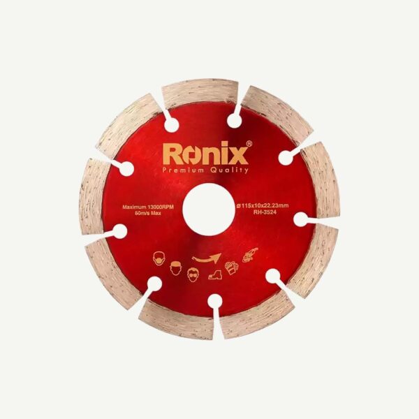 Ronix - Segmented Diamond Blade 115Mm Dry 10 X 22.23 [Rh3524]