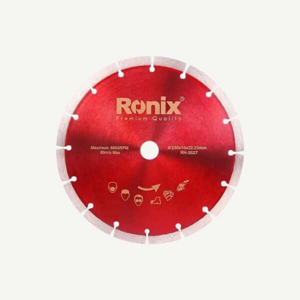 Ronix - Segmented Diamond Blade 230Mm Dry 10 X 22.23 [Rh3527]