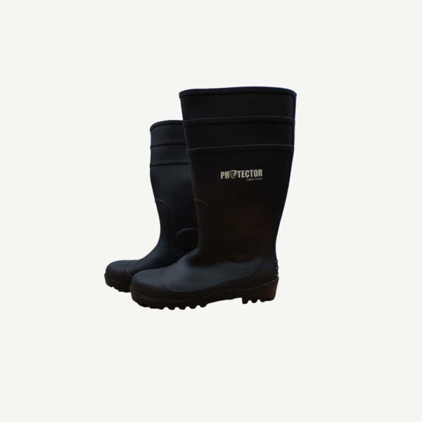 Safety Gum Boot Heavy Duty Black Ll-2 - 03 Size Uk-06/40