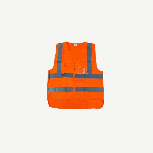 Safety Vest With Pocket/Tail Type Orange-2Xl