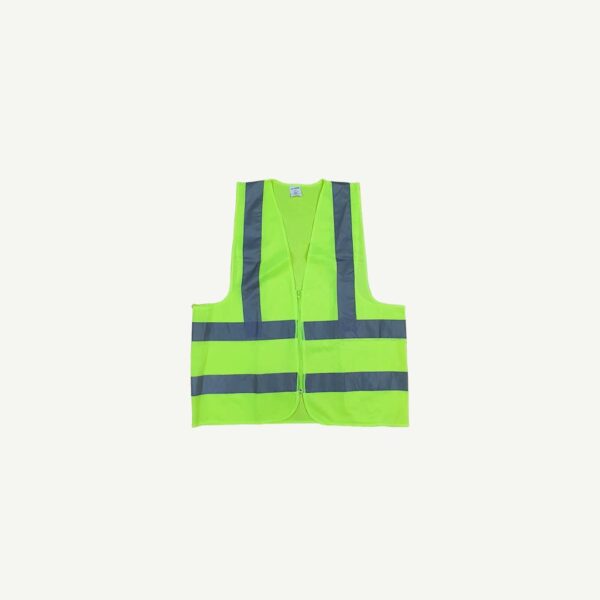 Safety Vest Fluro Geen With Zip Size : 4Xl