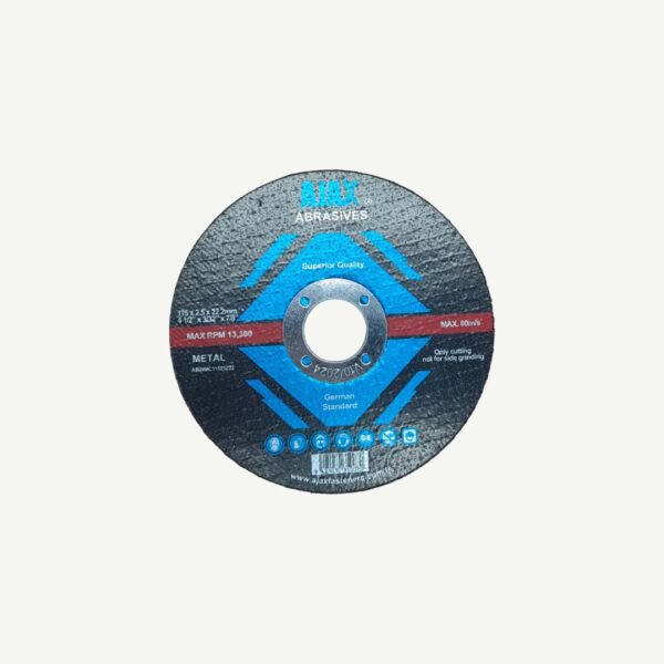 Wheel Metal Cutting Black 115Mm [4-1/2"] X 2.5 X 22.2Mm [Sunflex]