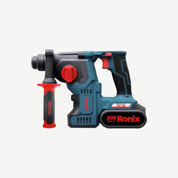 Ronix - Brushless Cordless Rotary Hammer 13Mm 20V 4Ah Includes 2Batteries & Charger  [8911K]