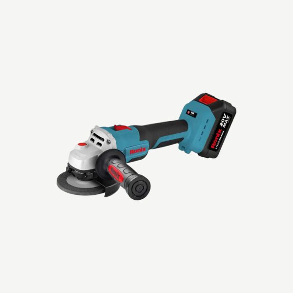 Ronix - Brushless Mini Angle Grinder 115Mm 20V Includes Battery & Charger [8912K]