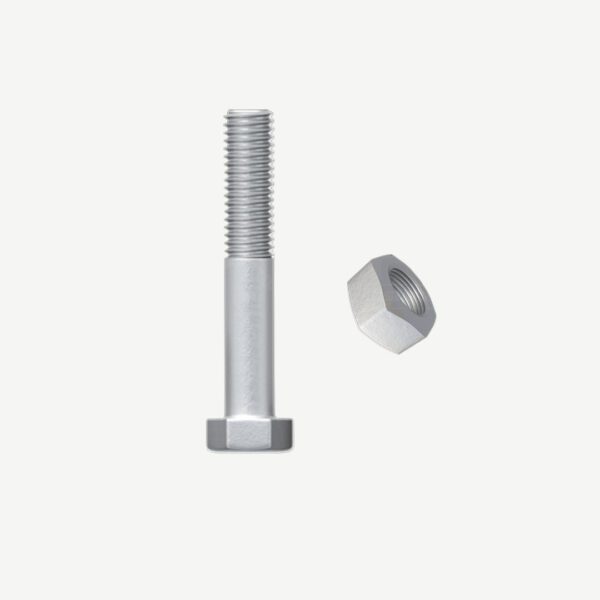 Bolt & Nut Hexagon Head Hot Dipped Galvanized M12 X 220 Grade 4.6